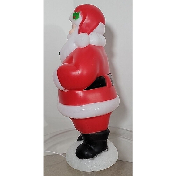 Holiday Time Indoor 11" Christmas Santa Claus Table Top Light Up Blow Mold New - Picture 6 of 12